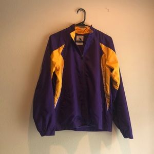 Yellow and Purple Windbreaker Jacket